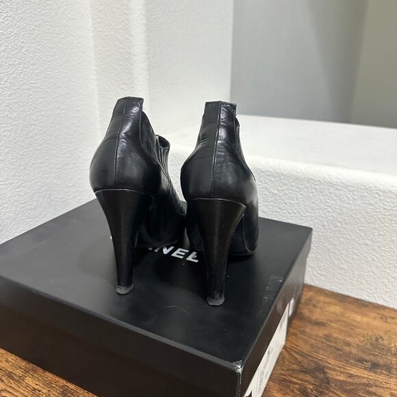 Chanel Leather Ankle Boots - Picture 5 of 9